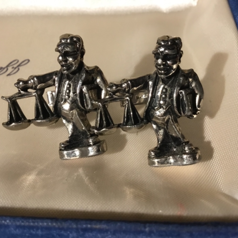 Rare Vintage Cuff Links Attorney